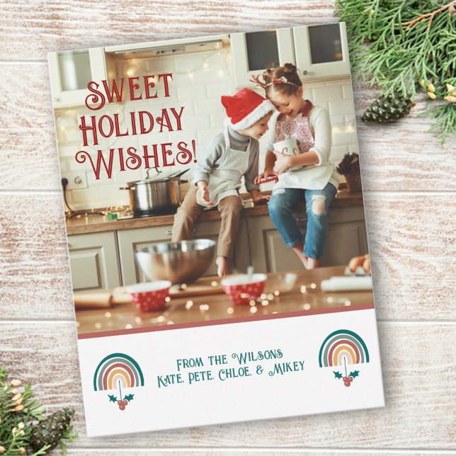 Tarjeta Festiva Navidades del Boho Rainbow (Subido por el creador)