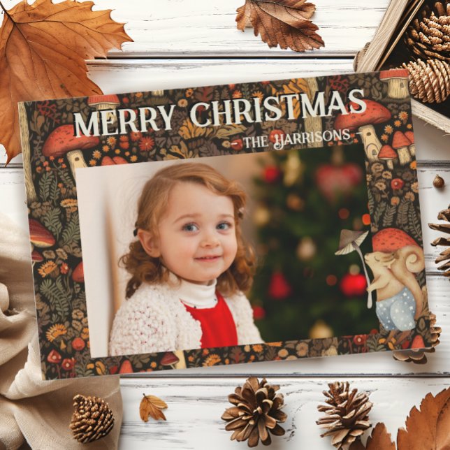 Tarjeta Festiva Navidades del bosque de Woodland (Subido por el creador)