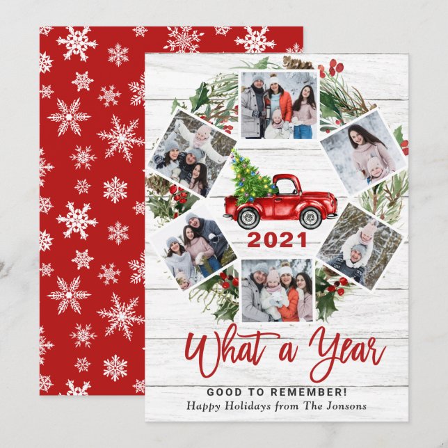 Tarjeta Festiva Navidades del Camión Rojo 6 FOTO (Anverso / Reverso)