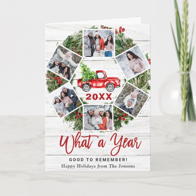 Tarjeta Festiva Navidades del Camión Rojo 6 FOTO (Anverso)