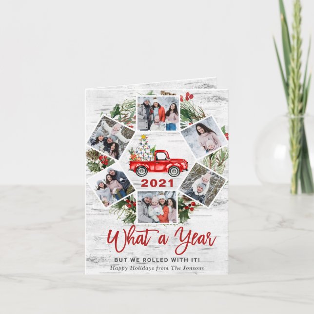 Tarjeta Festiva Navidades del Camión Rojo 6 FOTO (Anverso)