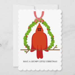 Tarjeta Festiva Navidades del Cardenal Grumpy