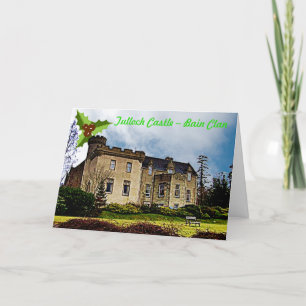 Tarjeta Festiva Navidades del Castillo Tulloch de Clan Bain de Esc