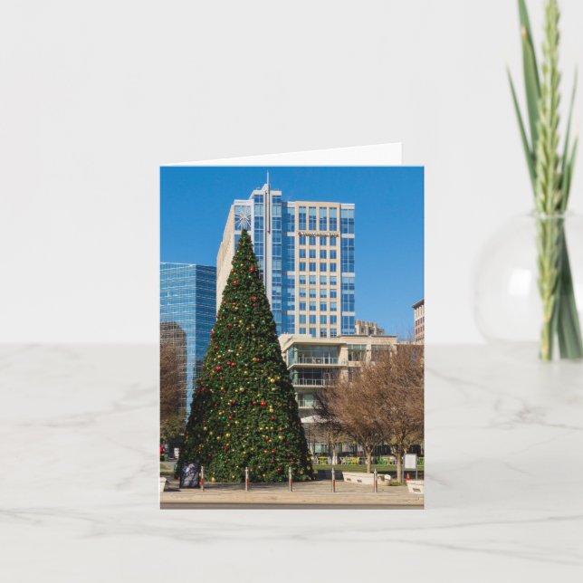 Tarjeta Festiva Navidades del centro de Dallas (Anverso)