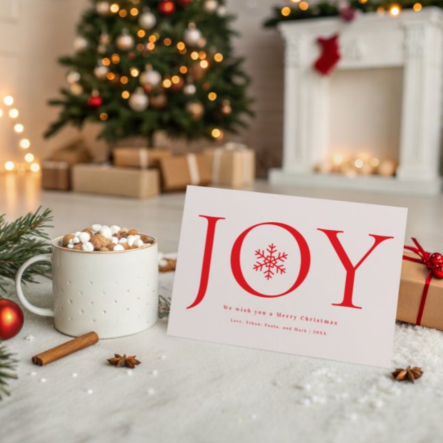 Tarjeta Festiva Navidades del Collage de fotos de la familia Snowf (Subido por el creador)