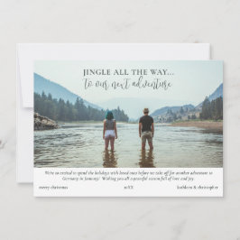 Tarjeta Festiva Navidades del Collage de fotos de viajes de aventu