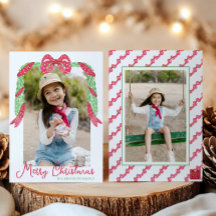 Navidades del Dedo del Polka Rojo en color de agua