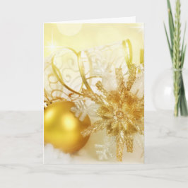 Tarjeta Festiva Navidades del Diseñador Dorado