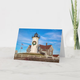 Tarjeta Festiva Navidades del Faro Nobska