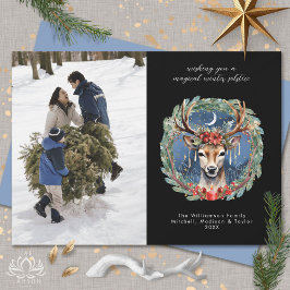 Tarjeta Festiva Navidades del feriado del solsticio de invierno De