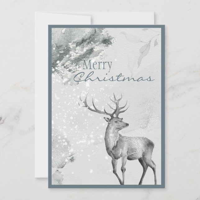 Tarjeta Festiva Navidades del guión de invierno de ferry Christmas (Anverso)