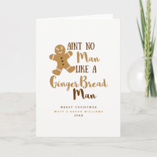 Tarjeta Festiva Navidades del Hombre del Gingerbread