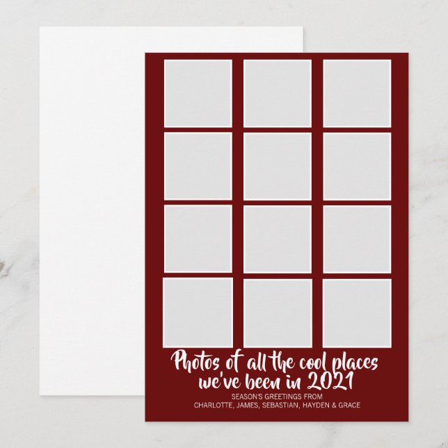 Tarjeta Festiva Navidades del Humor Corona Virus 2021 (Anverso / Reverso)