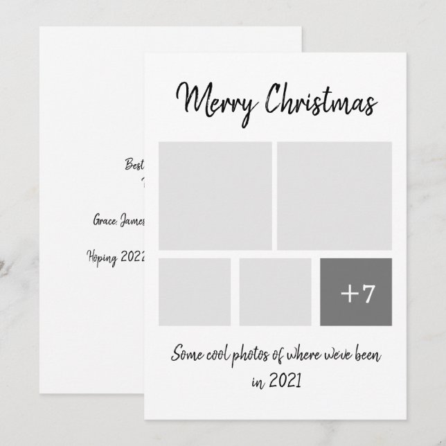 Tarjeta Festiva Navidades del Humor Corona Virus 2021 (Anverso / Reverso)