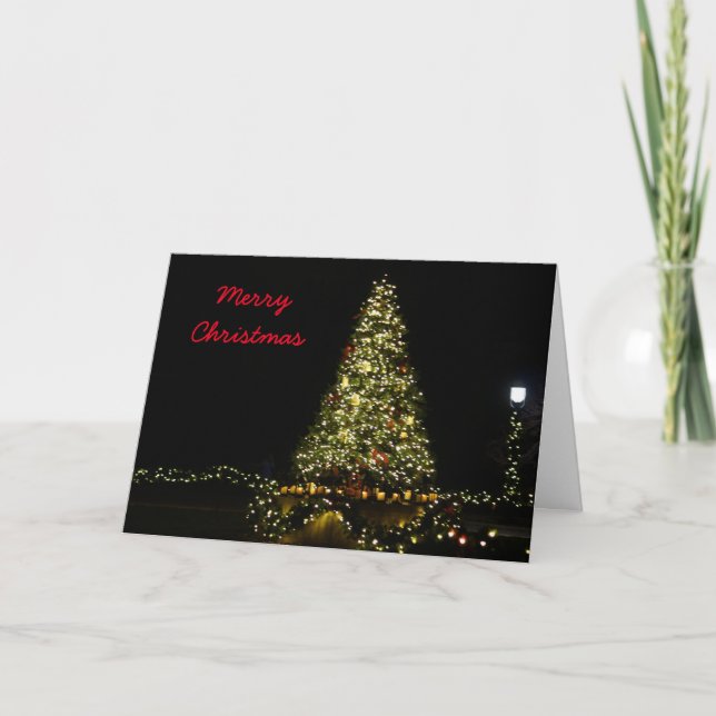Tarjeta Festiva Navidades del Jardín Botánico de Misuri (Anverso)