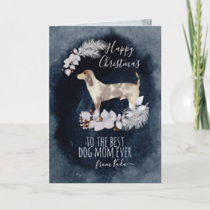 Tarjeta Festiva Navidades del Leopard Hound