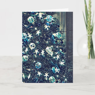 Tarjeta Festiva Navidades del océano mágico