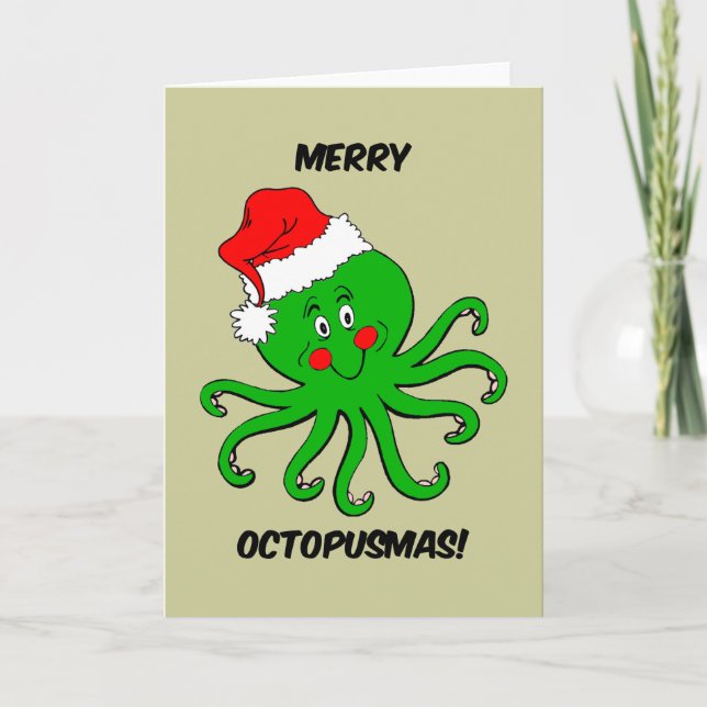 Tarjeta Festiva Navidades del Octopus (Anverso)