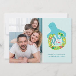 Tarjeta Festiva Navidades del Octopus divertidos