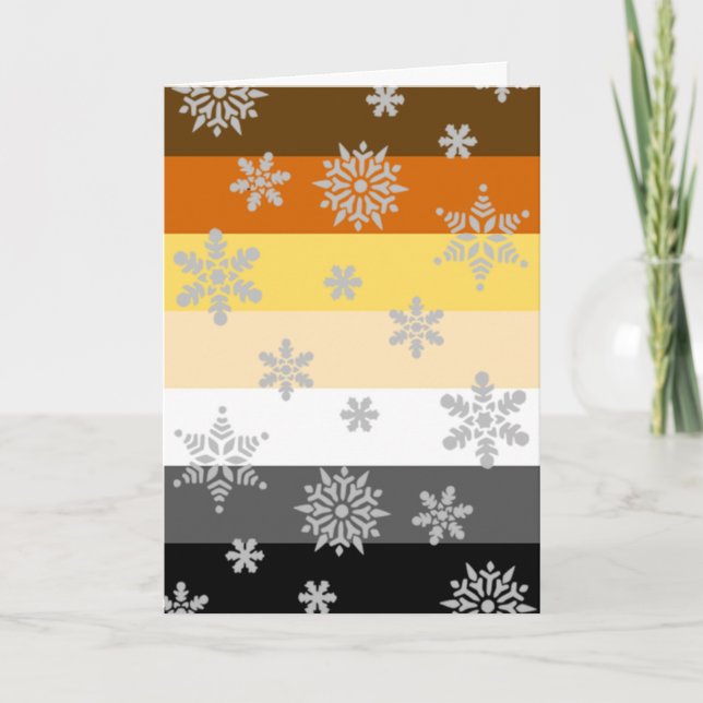 Tarjeta Festiva Navidades del Orgullo Gay simples y elegantes (Anverso)