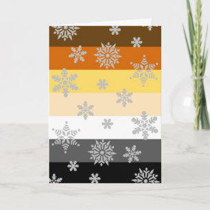 Tarjeta Festiva Navidades del Orgullo Gay simples y elegantes