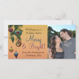 Tarjeta Festiva Navidades del Ornament de Vintage Jewel Tone