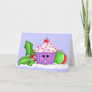 Tarjeta Festiva Navidades del pastel feliz