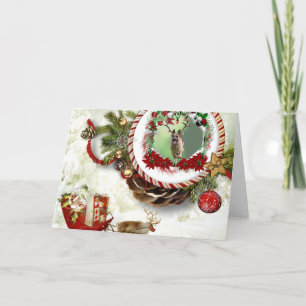 Tarjeta Festiva Navidades del Pastor Alemán