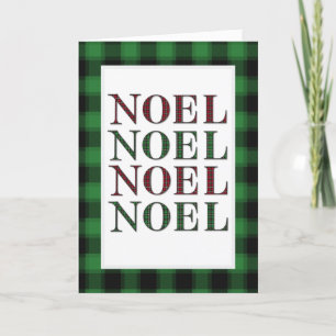Tarjeta Festiva Navidades del patrón rojo y verde de plástico
