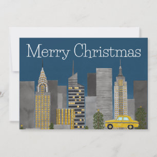 Tarjeta Festiva Navidades del Personalizable de Nueva York