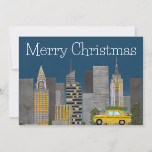 Tarjeta Festiva Navidades del Personalizable de Nueva York