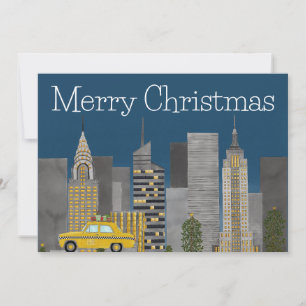 Tarjeta Festiva Navidades del Personalizable de Nueva York