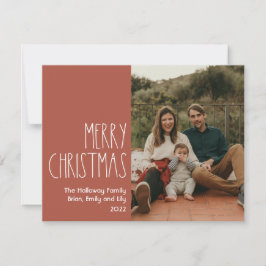 Tarjeta Festiva Navidades del Punto de Polka del Boho Rojo foto ún