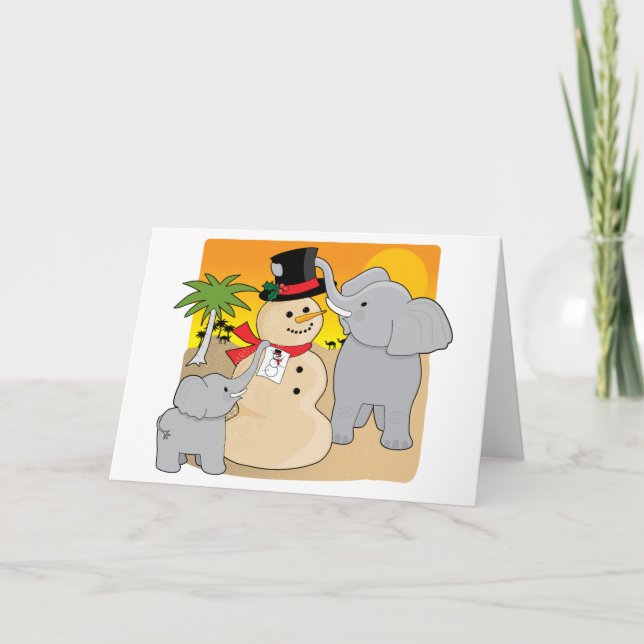 Tarjeta Festiva Navidades del Sahara (Anverso)