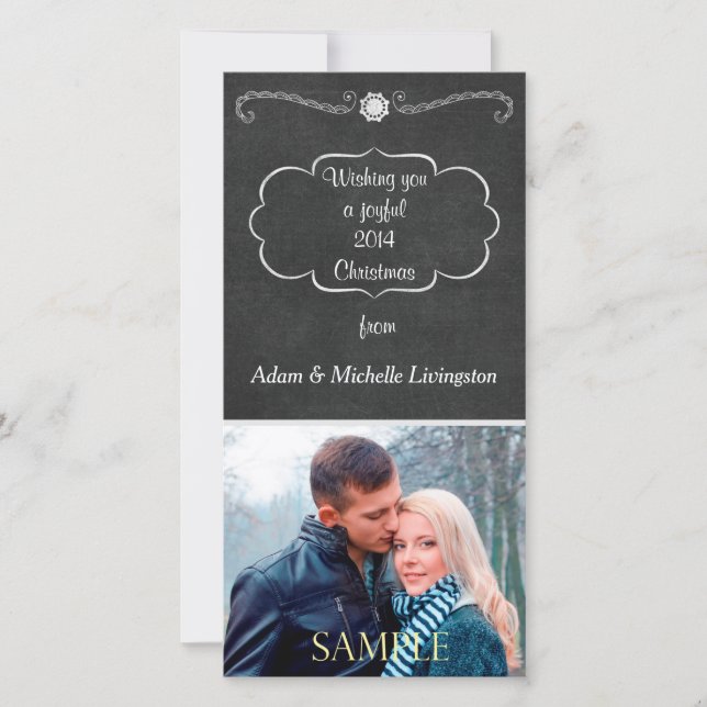 Tarjeta Festiva Navidades del tablero (Anverso)