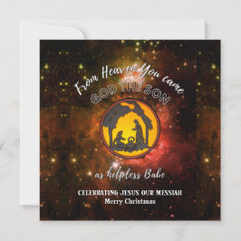 Tarjeta Festiva Navidades del Universo de Natividad Cristiana
