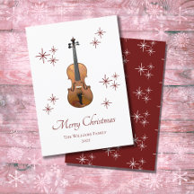 Navidades del violín de instrumentos musicales de