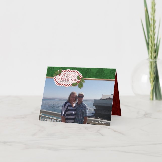 Tarjeta Festiva Navidades del Winter Wonderland Snow Scene Pine Tr (Anverso)