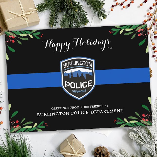 Tarjeta Festiva Navidades delgados del Departamento de Policía de  (Subido por el creador)