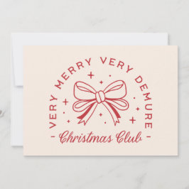 Tarjeta Festiva Navidades Demure coqueta estética