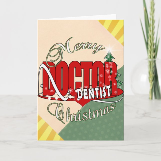 TARJETA FESTIVA NAVIDADES DENTIST (Anverso)