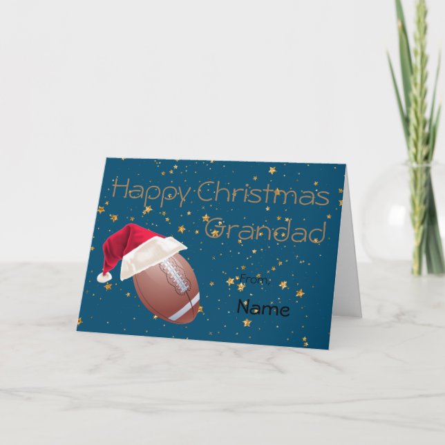 Tarjeta Festiva Navidades deportivos de granadería personalizados (Anverso)