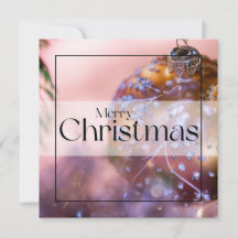 Navidades desea con un fondo de ornamento rosa #11