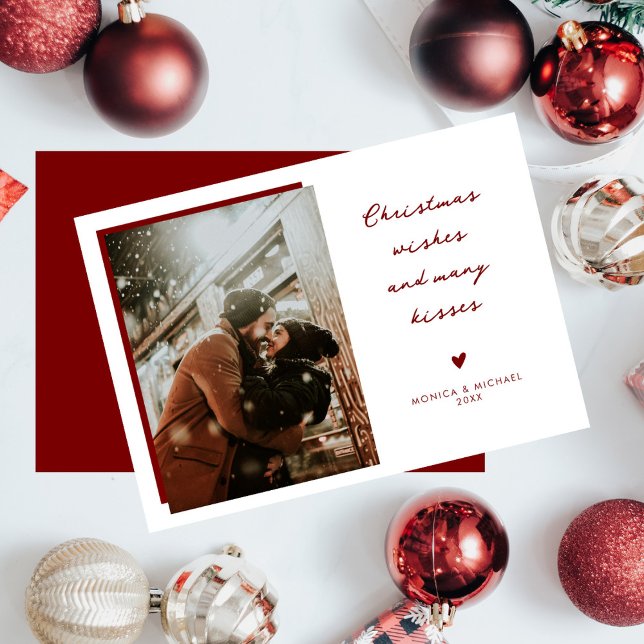Tarjeta Festiva Navidades desean la Moda moderna de la escritura a (Subido por el creador)