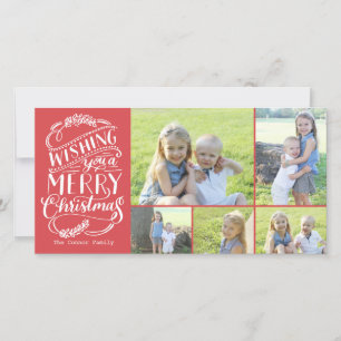 Tarjeta Festiva Navidades Deseos Colección 5 Foto