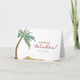 Tarjeta Festiva Navidades Deseos más cálidos Saludos de Árbol de P