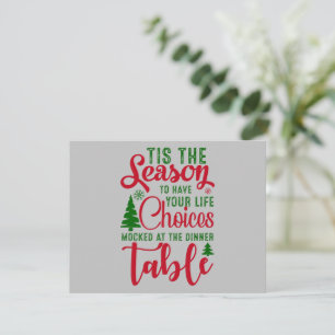 Tarjeta Festiva Navidades diseñan la temporada de elecciones
