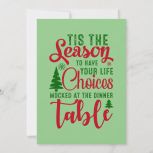Tarjeta Festiva Navidades diseñan la temporada de elecciones
