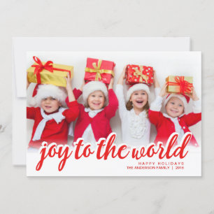 Tarjeta Festiva Navidades disfrutan de la escritura moderna a mano