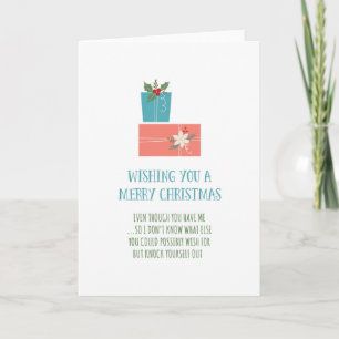Tarjeta Festiva Navidades divertidos